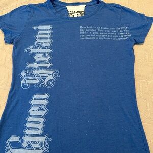 Harajuku Lovers Gwen Stefani Blue T-shirt Small